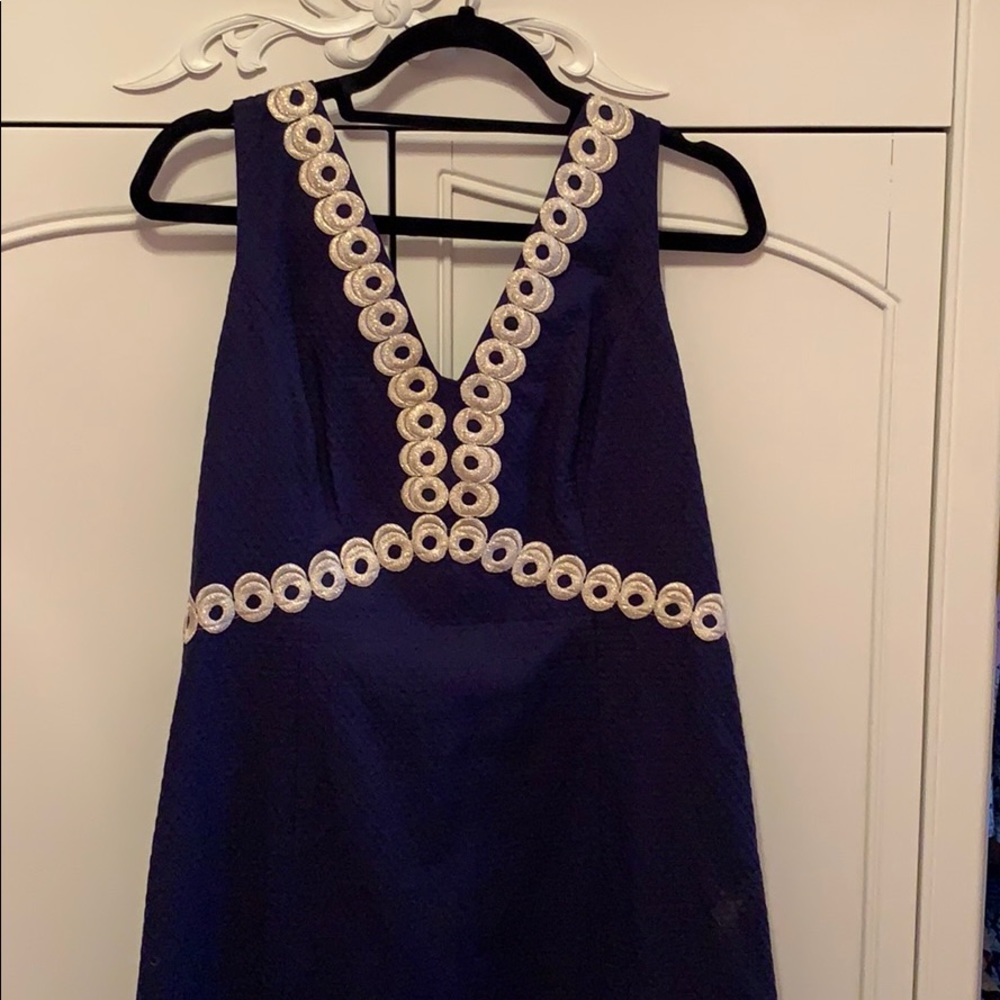 Navy Lilly Pulitzer dress - Picture 3 of 5